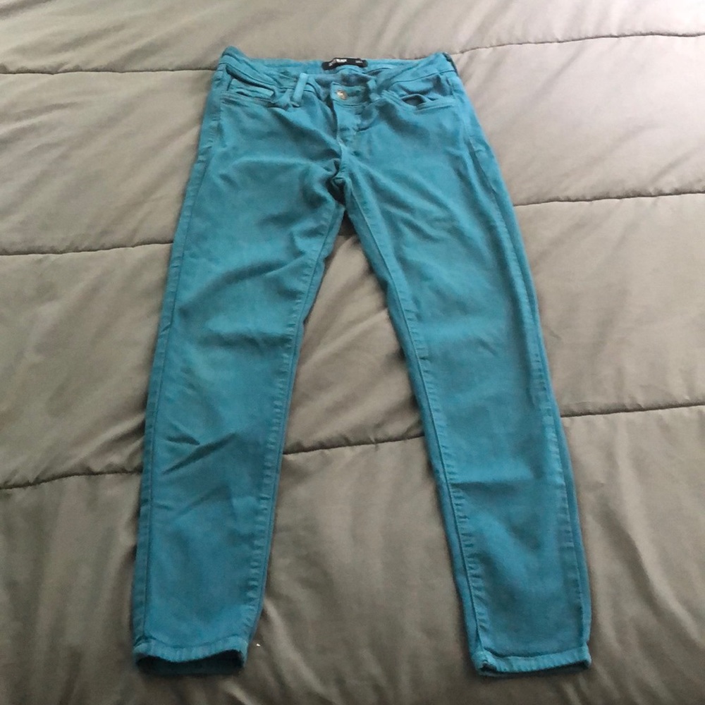 Turquoise jeans!